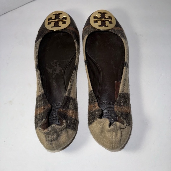 Tory Burch Serena Plaid Ballet Flat Slip-on Size 6.5 - Picture 7 of 7
